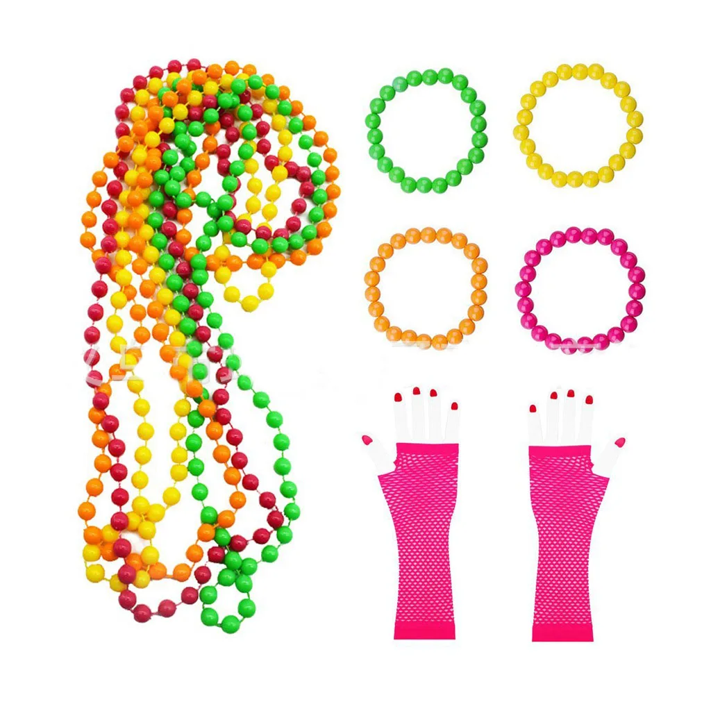 Вечерние неоновые платья 80 х годов набор аксессуаров для костюма повязка на