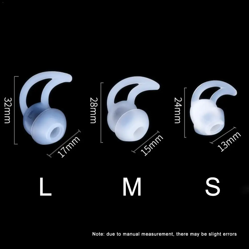 3 пары S / M/L набор наушников силиконовые затычки для ушей защита от падения чехол