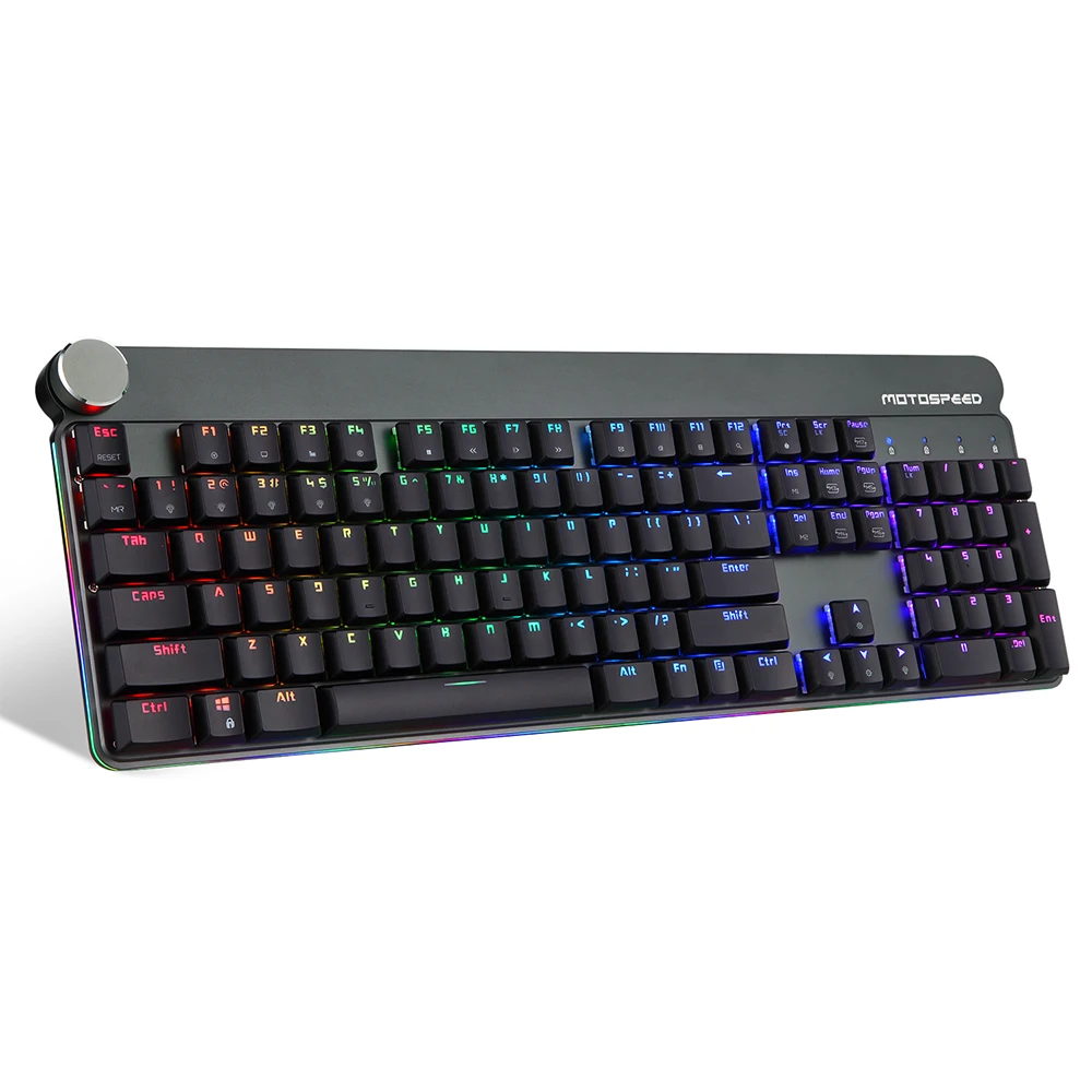 Motospeed GK81 механическая клавиатура 2 4G Беспроводной двойной режим 104 ключ игровой