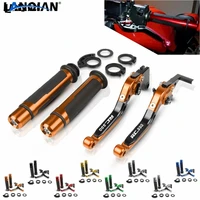 for rc 390 motorcycle cnc brake clutch lever 78 22mm handlebar grips rc390 2012 2013 2014 2015 2017 2018 2019 accessories