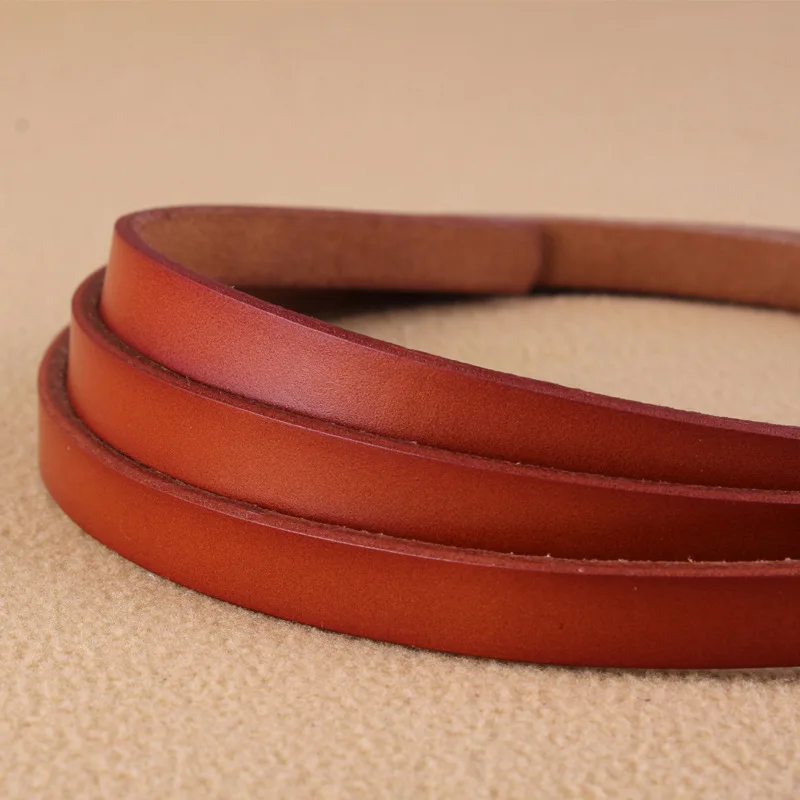 Без пряжки женские маленькие однотонные пояса из натуральной кожи Элегантные