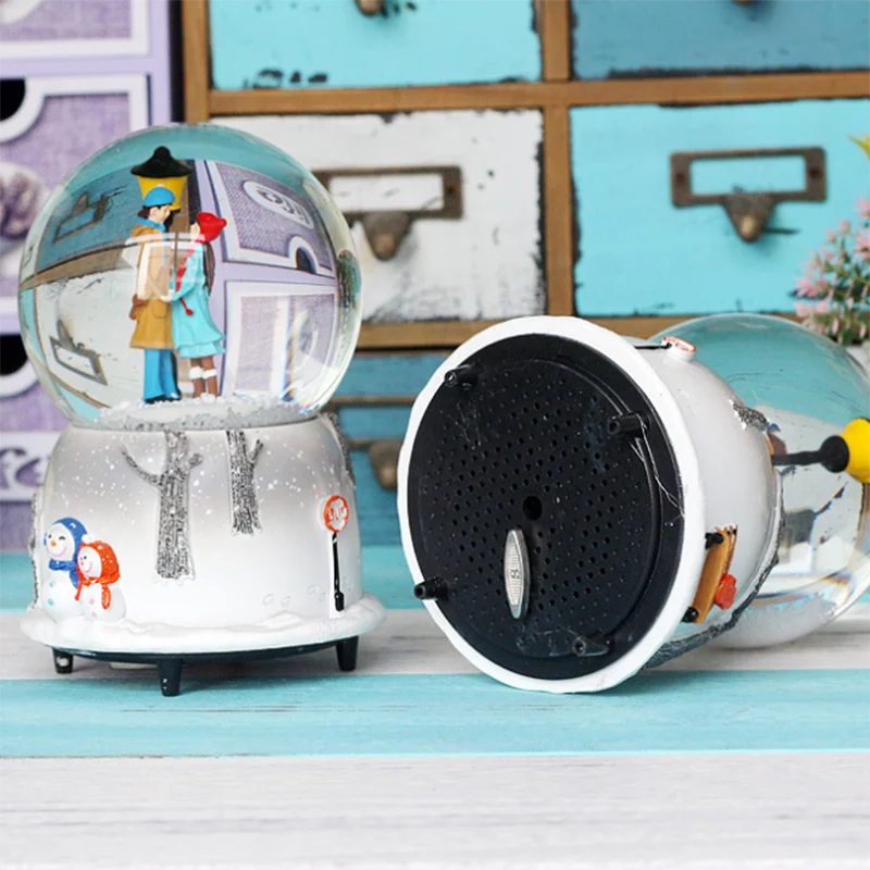 Световой Автоматическая Снежный хрустальный шар для детей и Подруга подарков