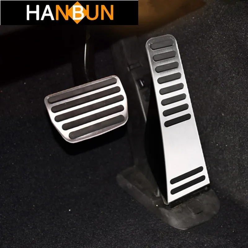 

Car Styling Accelerator Brake Pedals AT Pedal Cover Trim Strip Without Drilling For Volvo XC90 2015-2018 Interior Accessories