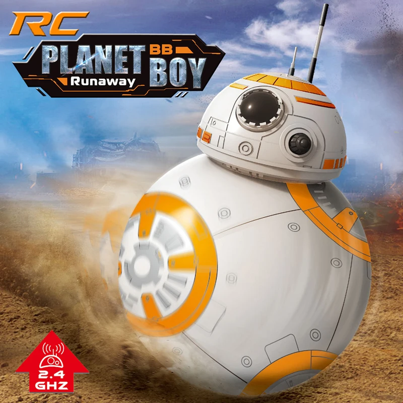 BB-8 Ball RC Upgrade Droid With Sound Music Version 2.4G Remote Control BB 8 Model Intelligent Robot Action Figure Children Toys | Игрушки и