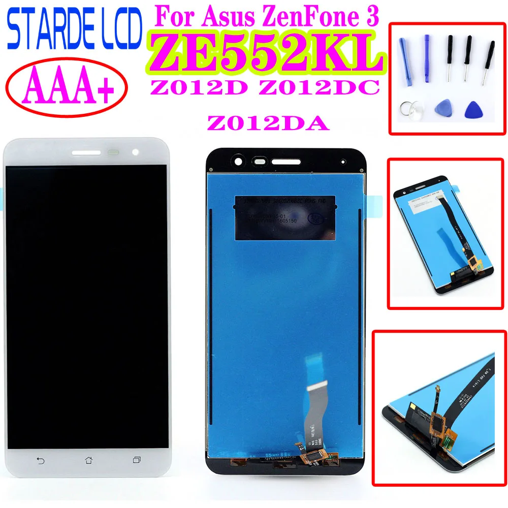 Оригинальный ЖК-дисплей 5,5 дюйма для Asus ZenFone 3 ZE552KL, ЖК-дисплей, сенсорный экран с рамкой, дигитайзер в сборе Z012D Z012DC Z012DA, дисплей Оригинальный ЖК-дисплей 5,5 дюйма для Asus ZenFone 3 ZE552KL, ЖК-дисплей, сенсорный экран с рамкой, дигитайзер в сборе Z012D Z012DC Z012DA, дисплей