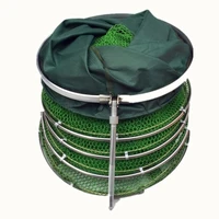 fishing net with bag quick drying glued fishing trap nets foldable crayfish traps carp fishing accessories 2m2 5m3m4m
