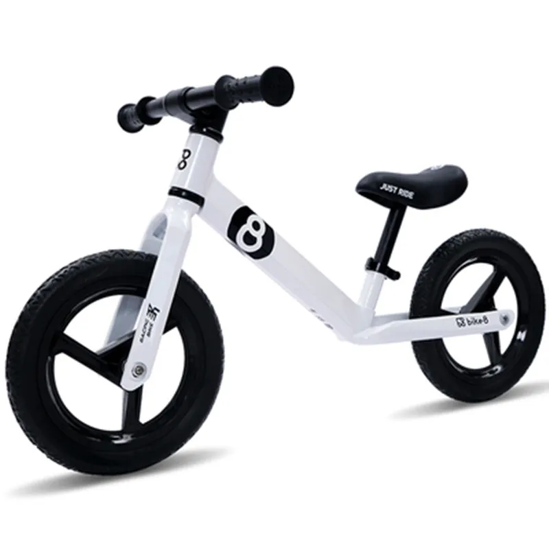 Bike8R король кривых Детей Баланс Велосипед беспедальный безопасный лет ребенок безопасный велосипед ребенок скользящий велосипед 2,3 кг - Цвет: Белый