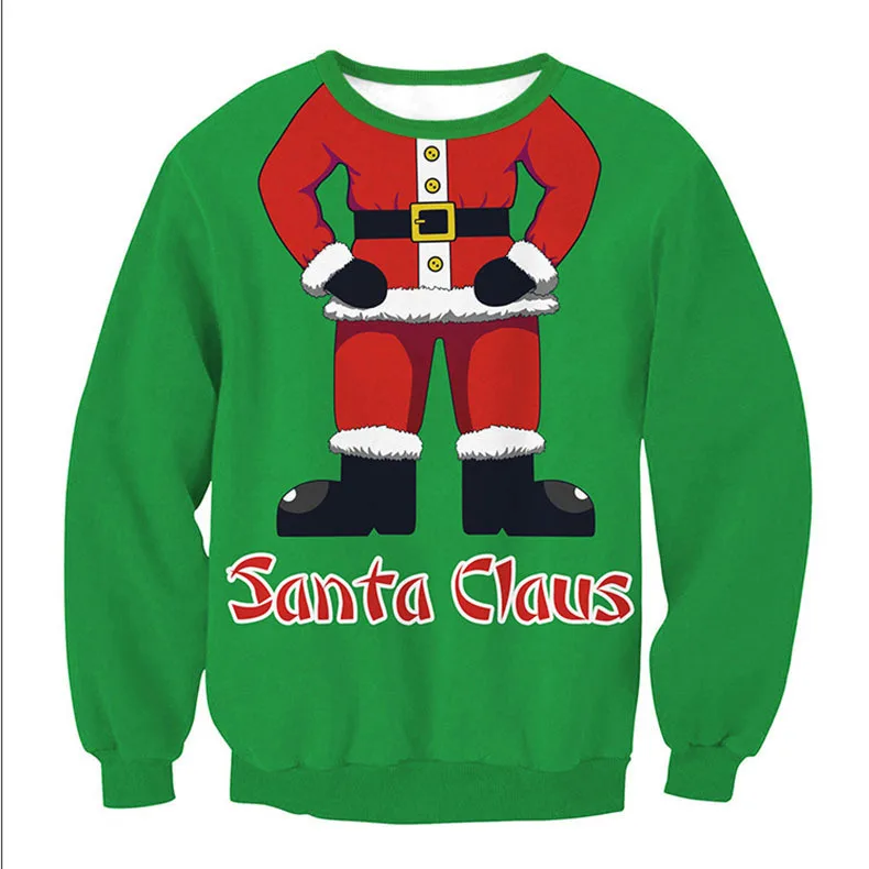 Рождественская Женская мужская одежда 2019 Новый Забавный костюм Санта Клауса