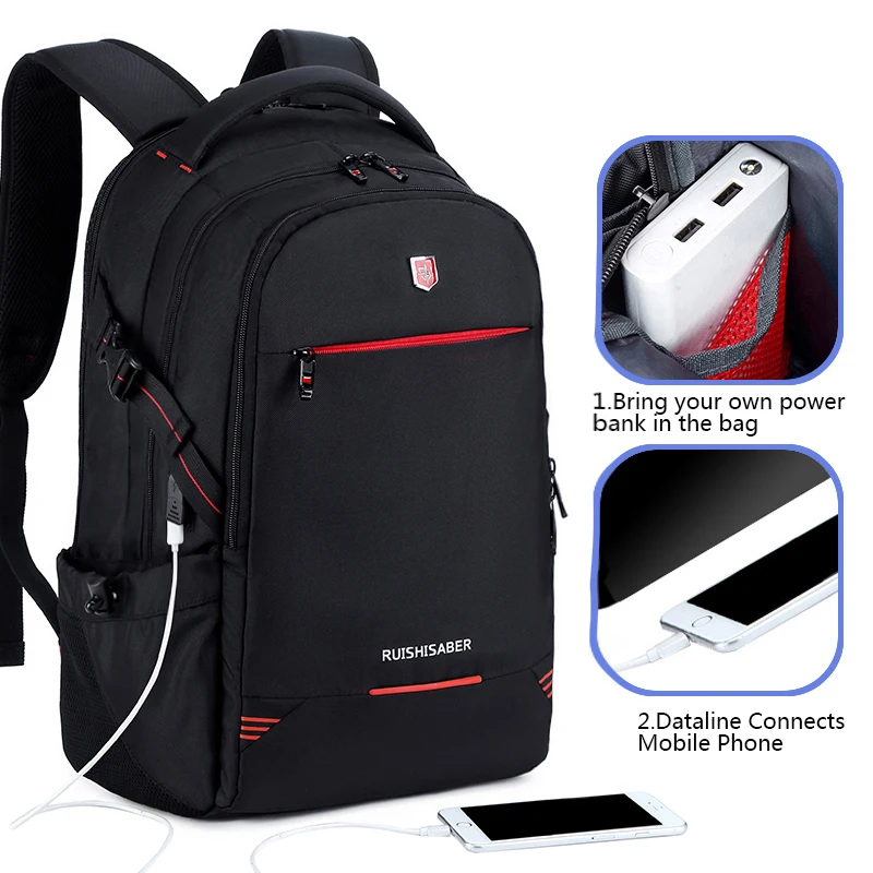 Мужской многофункциональный рюкзак с usb зарядкой Модный деловой Повседневный