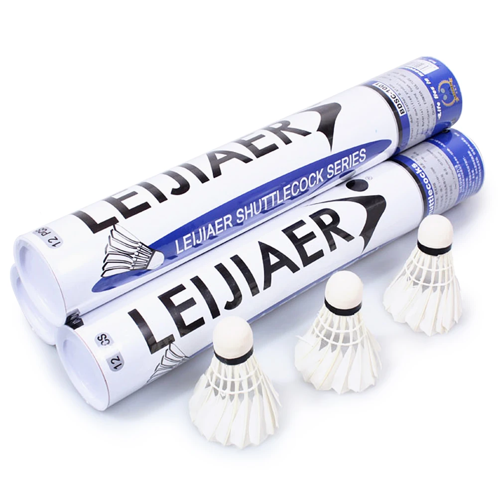 

12Pcs Badminton Shuttlecocks Feather Training Badminton Balls for Indoor Outdoor Sports Training