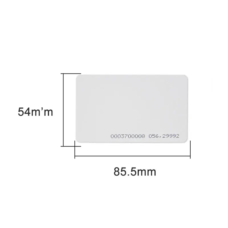 100PCS ID Card Smart Chip for Attendance Badge 125Khz RFID Read-Only Authorization Key Fob TK/EM4100 Access Control Blank | Безопасность