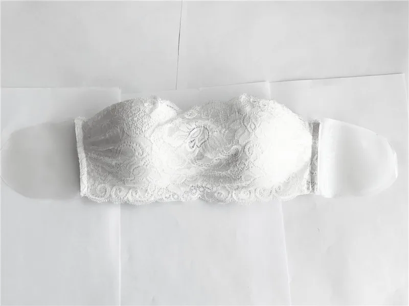 Strapless Invisible Bra Sexy Seamless Push Up Silicone Bras For Women White Sexy Lingerie Lace Stick on  Bralette