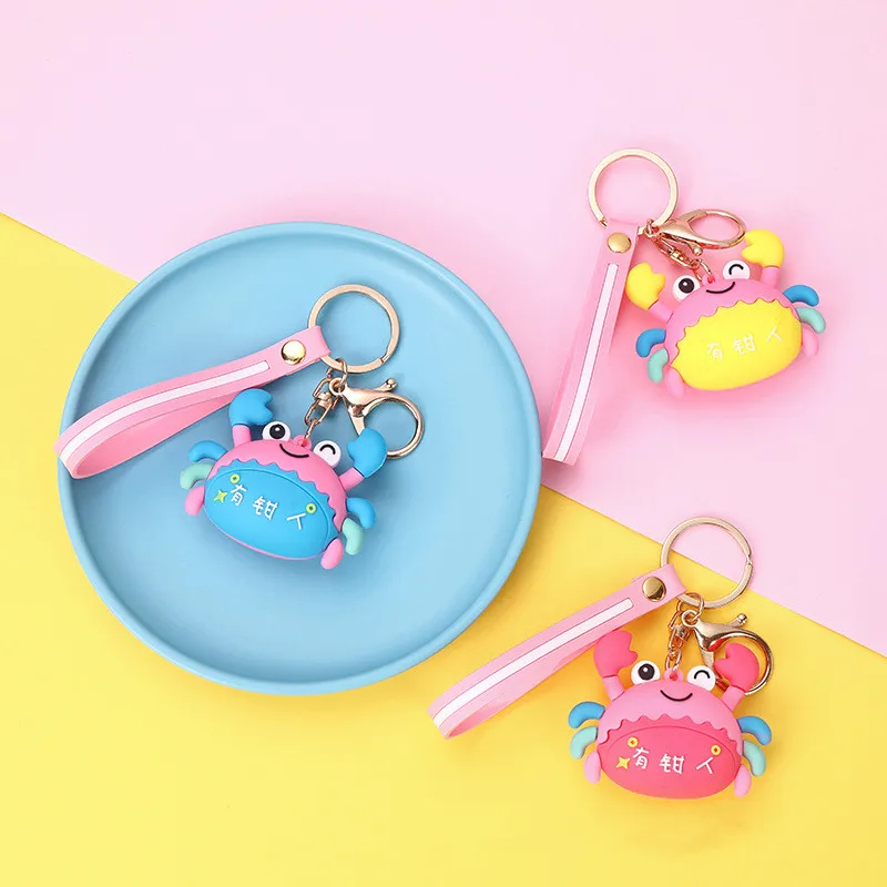 Новинка 2021 лидер продаж милый мультяшный брелок-краб забавные брелки для парных