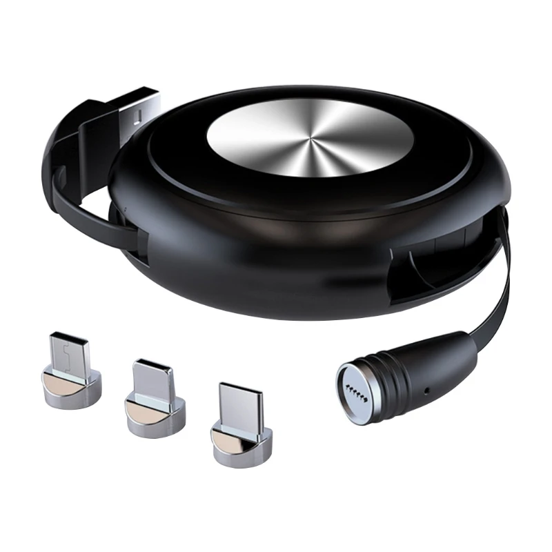 1 Pc Retractable Magnetic Charging Cable Multi-Function Fast For Mirco USB/Type C/i-Product Port | Электроника