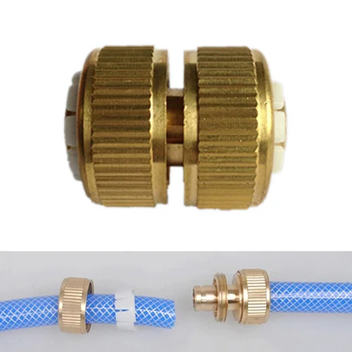 

1PCS 12mm Brass Garden Lawn Water Hose Pipe Joiner Mender Repairer Fitting Connector