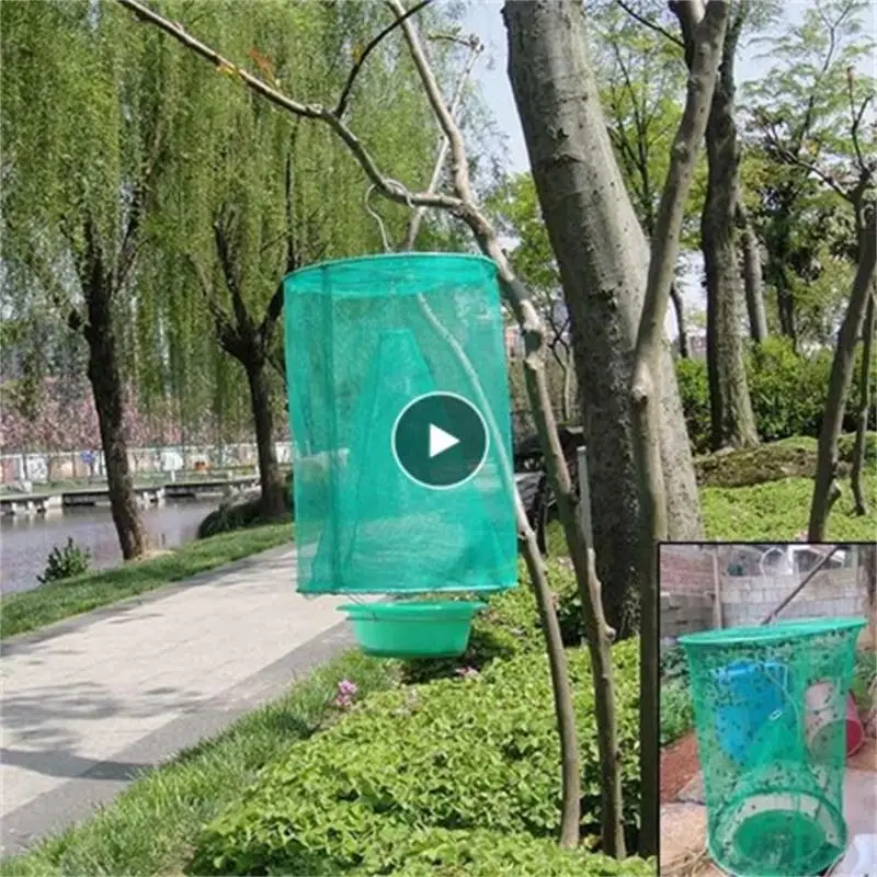 

Подвесная ловушка для борьбы с вредителями, ловушка для мух, клетка-убийца, сетка для приманки, садовая ловушка для борьбы с вредителями, дом...