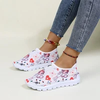 new womens flats sport mesh breathable shoes fashion designer lace up 2021 spring autumn unique running walking sneakers femme