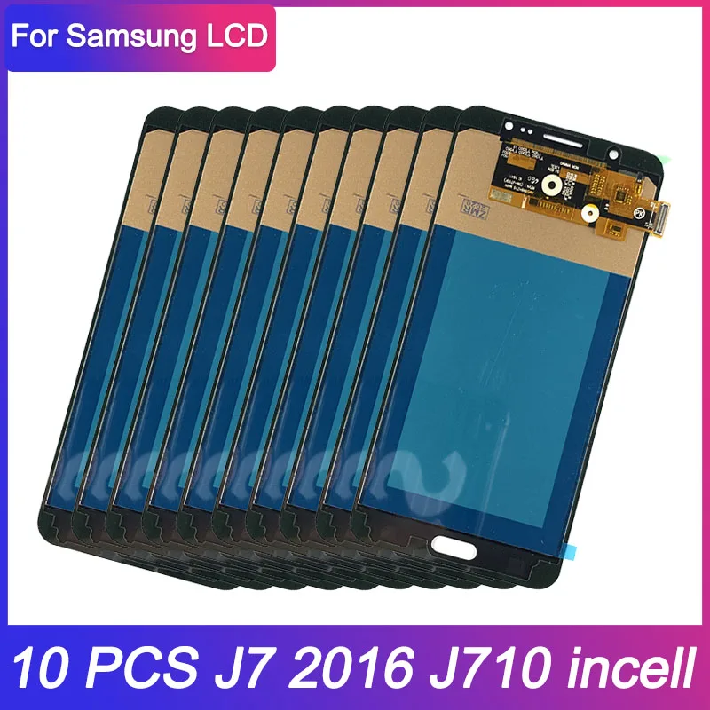Оптовая продажа 10 шт./лот Incell для Samsung Galaxy J7 2016 J710 SM J710F J710FN J710M J710H J710A DS ЖК-дисплей