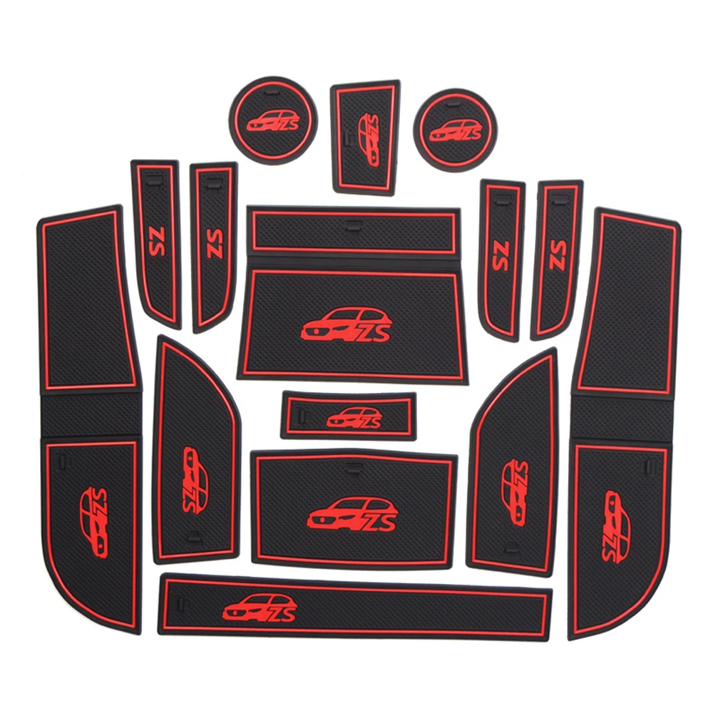 

Anti-Slip Gate Slot Cup Mat For MorrisGarages MG ZS Interior Non-slip mat Accessories Door Pad 15pcs/set Car Styling
