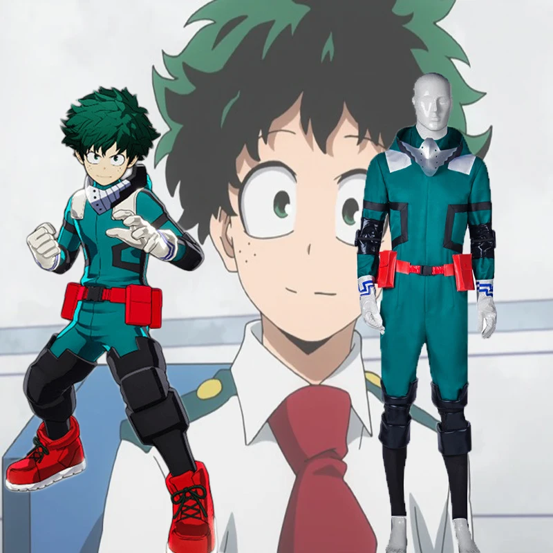 Герой Hero Академия Izuku Midoriya Косплэй костюм Boku без Deku костюм версия II для Хэллоуина вентиляторы вечерние производительность