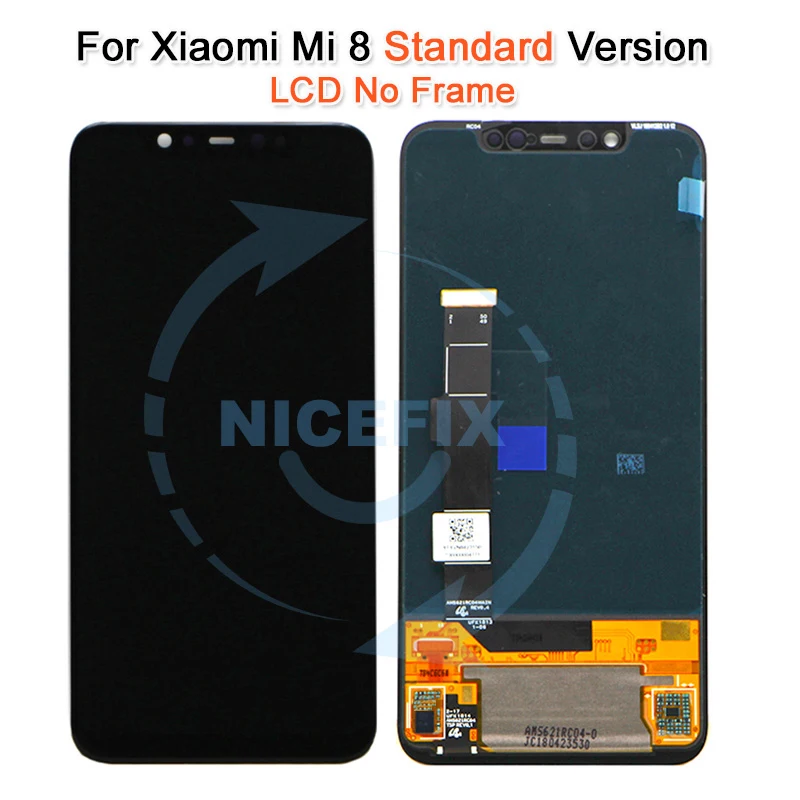 ЖК дисплей с дигитайзером в сборе для Xiaomi Mi8 pro сенсорный экран рамкой 8 xiaomi Mi