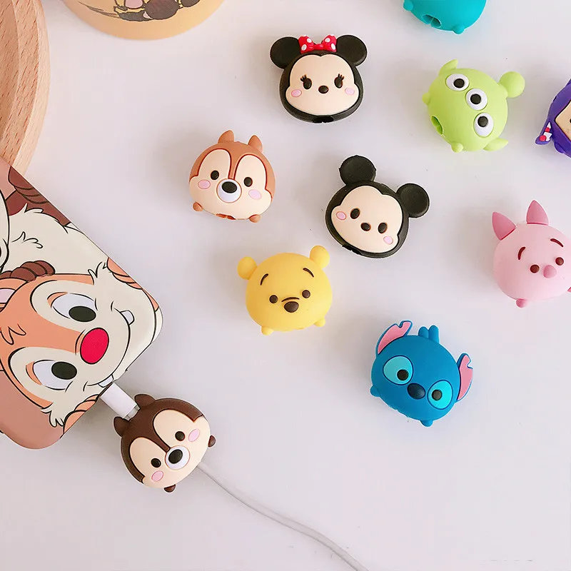 Универсальный мультяшный милый USB кабель протектор для huawei Органайзер