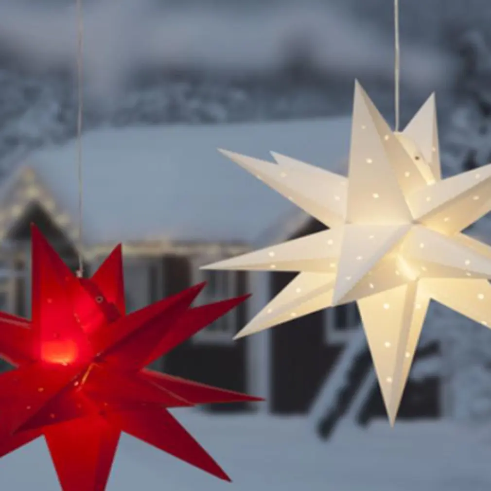 

Beautiful 3D Luminous Star Light Weatherproof Light Star Inside Outside Decoration Star Lamp Atmosphere Lamp