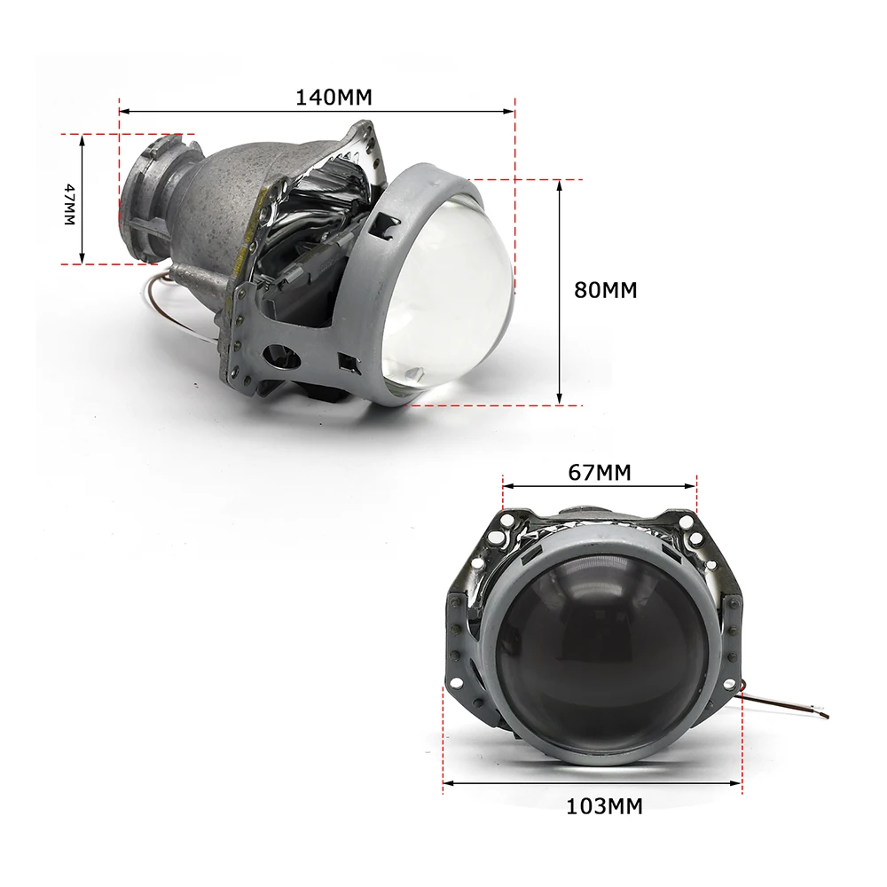 Биксеноновые линзы для проектора 2 шт. 3 0 дюйма Hella 5 металлический держатель D1S D2S