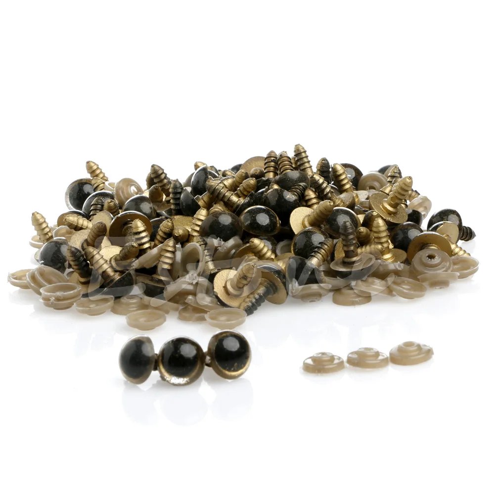 

100Pcs/Set 16mm Plastic Safety Eyes For Teddy Bear Doll Animal Puppet Craft