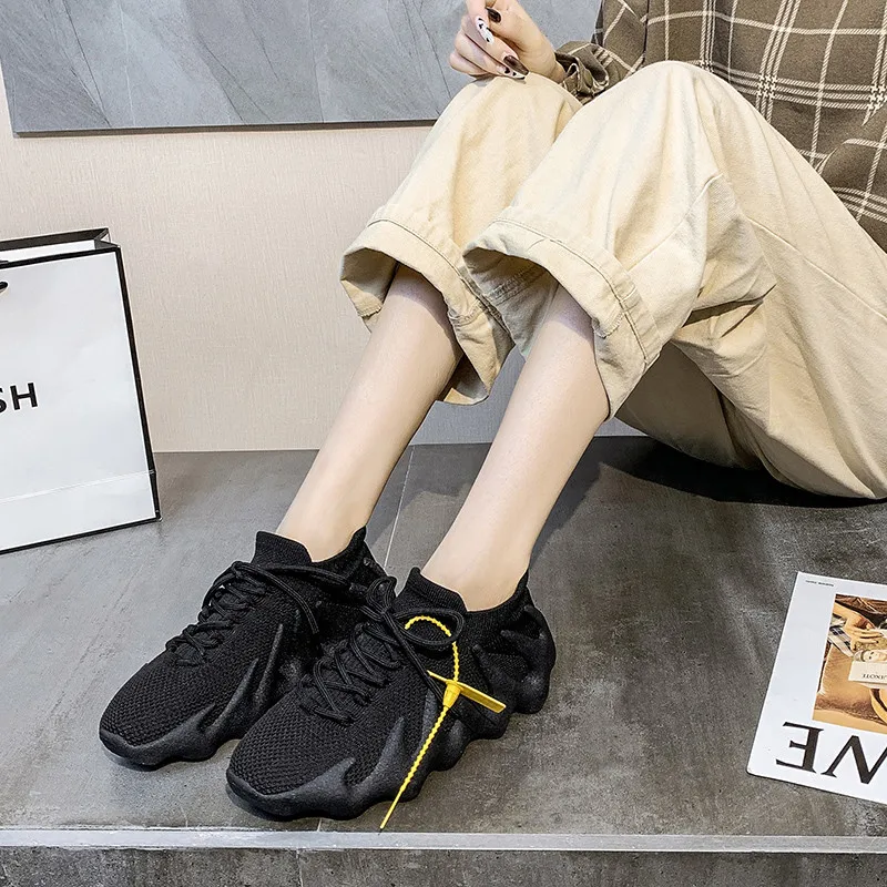 

Women and Men Casual Shoes New Hot sale Light Hard-wearing Socks Shoes Sneakers Breathable Comfortable Trend Sports Shoes Size44
