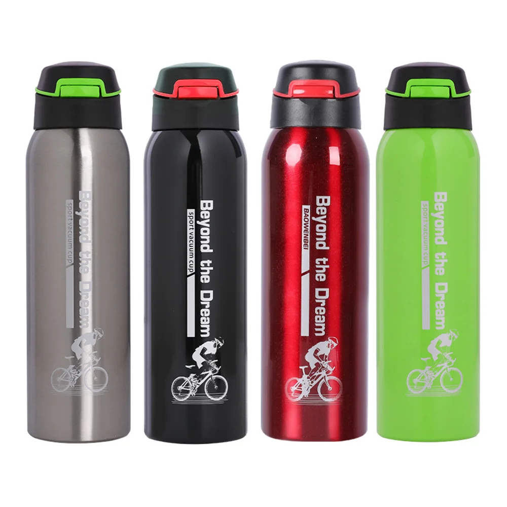 

500ml Sport Thermos Water Bottle Thermo Mug Stainless Steel Vacuum Flask Mug With Straw Insulation Cup Thermoses Bottle