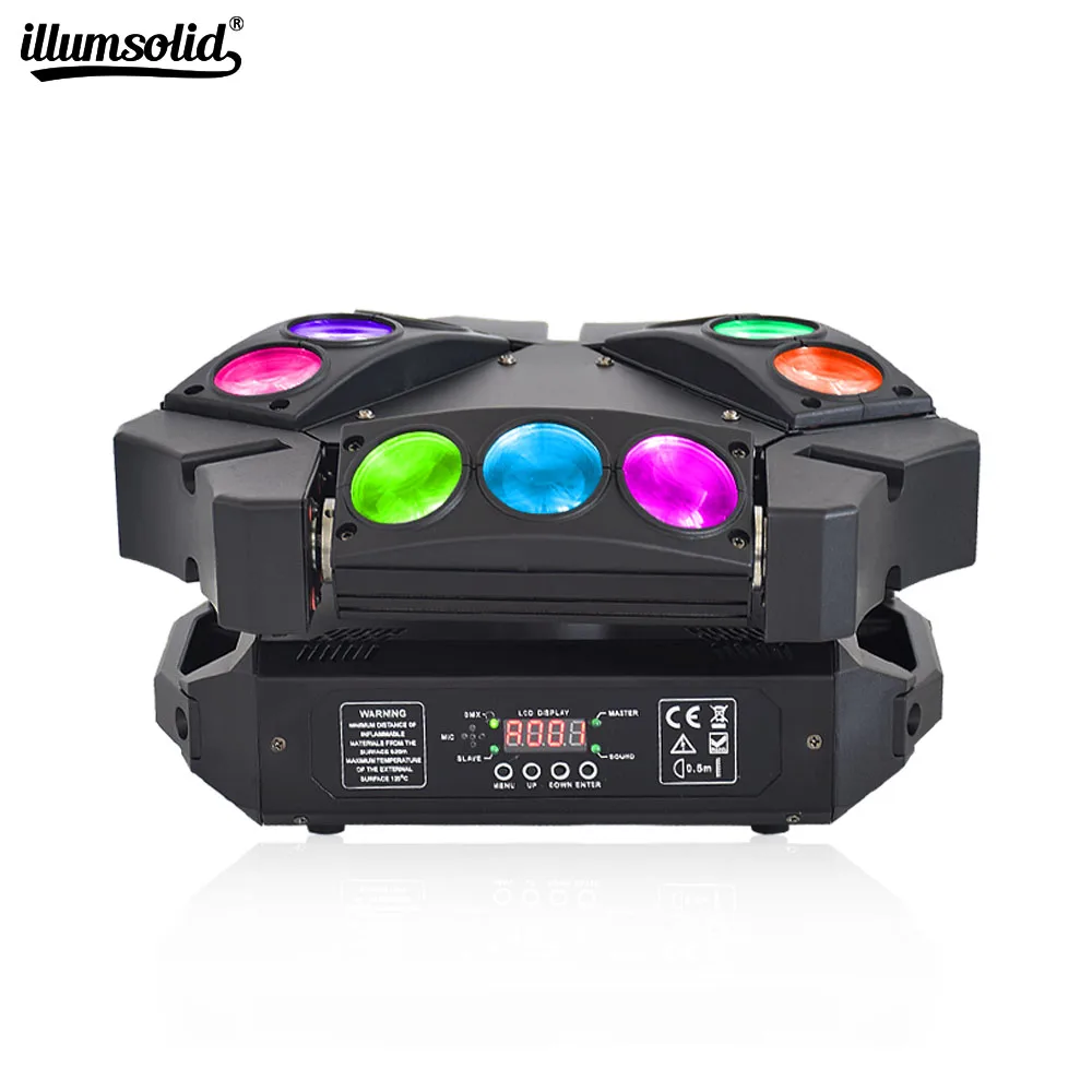 Светодиодный мини светильник 9x12W светодиодный паук RGBW DMX сценический s Dj