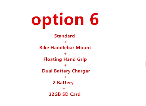 Option 6 Экшн-камера tieye i60+ Ultra HD 4 K/30fps, WiFi, 2,0 дюйма, экшн-камера для подводного плавания, водонепроницаемая, камера для записи видео на шлем, Спортивная камера - Название цвета: Option 6