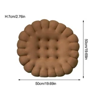 cute and interesting floor round cushion cookie seat cushion pad chair soft comfortable meditation cushion for home decoration