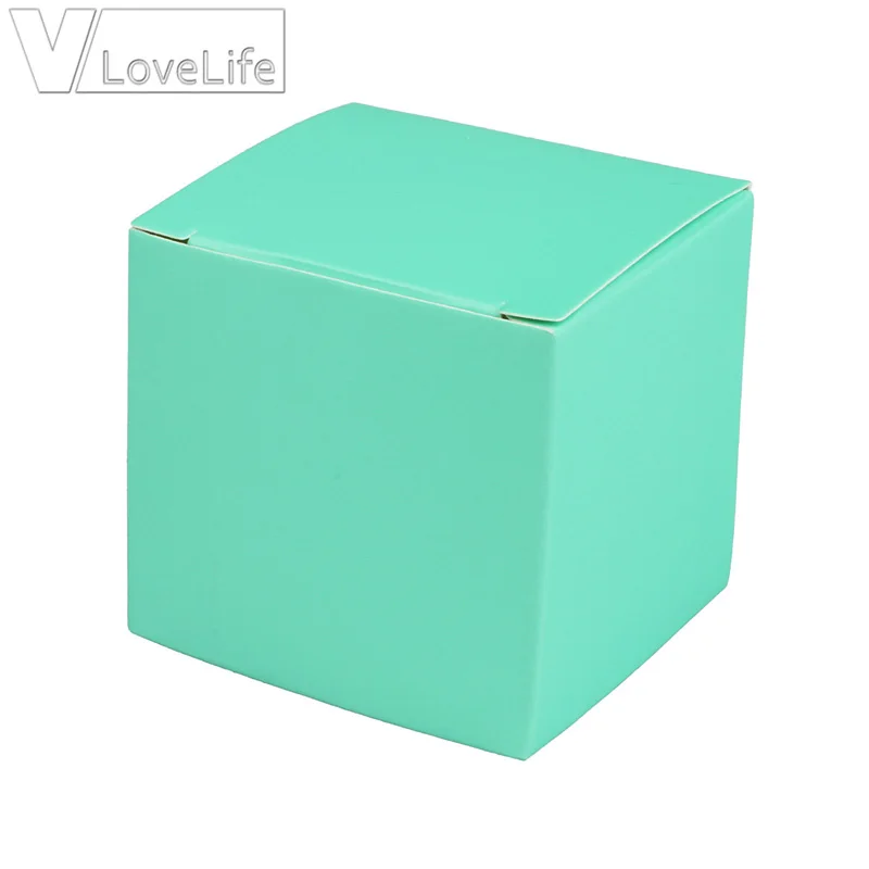 Квадратные бумажные подарочные коробки 25 шт. коробка для упаковки ювелирных