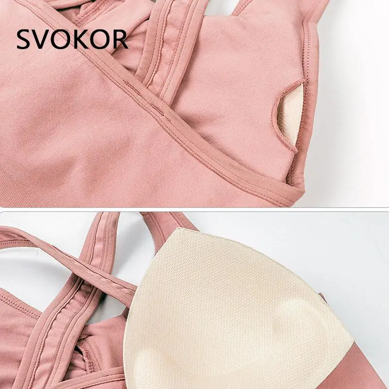 SVOKOR спортивные бюстгальтеры для женщин на молнии сексуальное нижнее белье бега