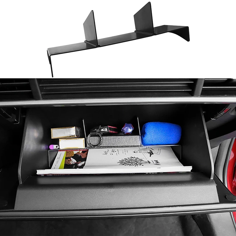 

Car Co-Pilot Glove Box Partition Interior Compartment Multifunctional Storage Box for Mazda CX30 CX-30 2020 2021