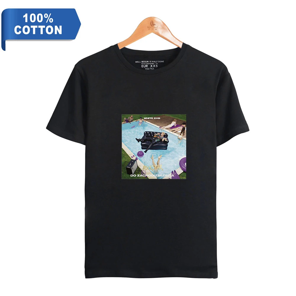 

Новинка 2022, летняя мужская и женская футболка из того же хлопка, модная универсальная Повседневная Свободная футболка с принтом и круглым в...