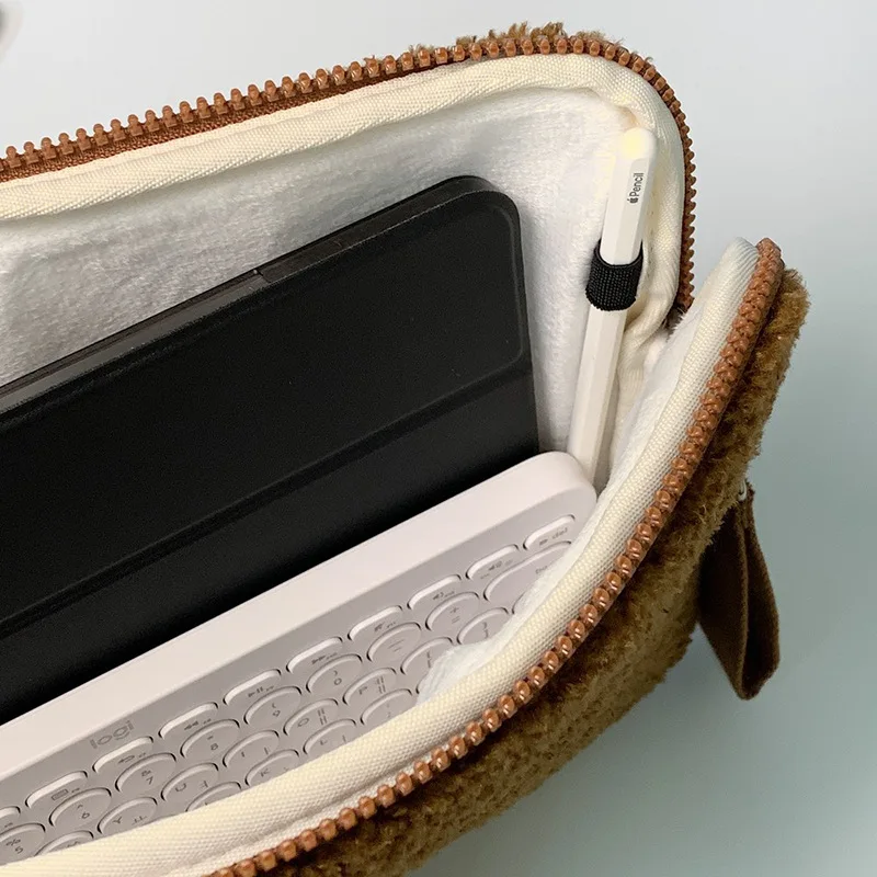 

New fashion Korea Ins Bear Sleeve Case Bag For 11 13 15 inch Cartoon Laptop Notebook Bag For Girls MacBook Air Ipad Pro Handbag
