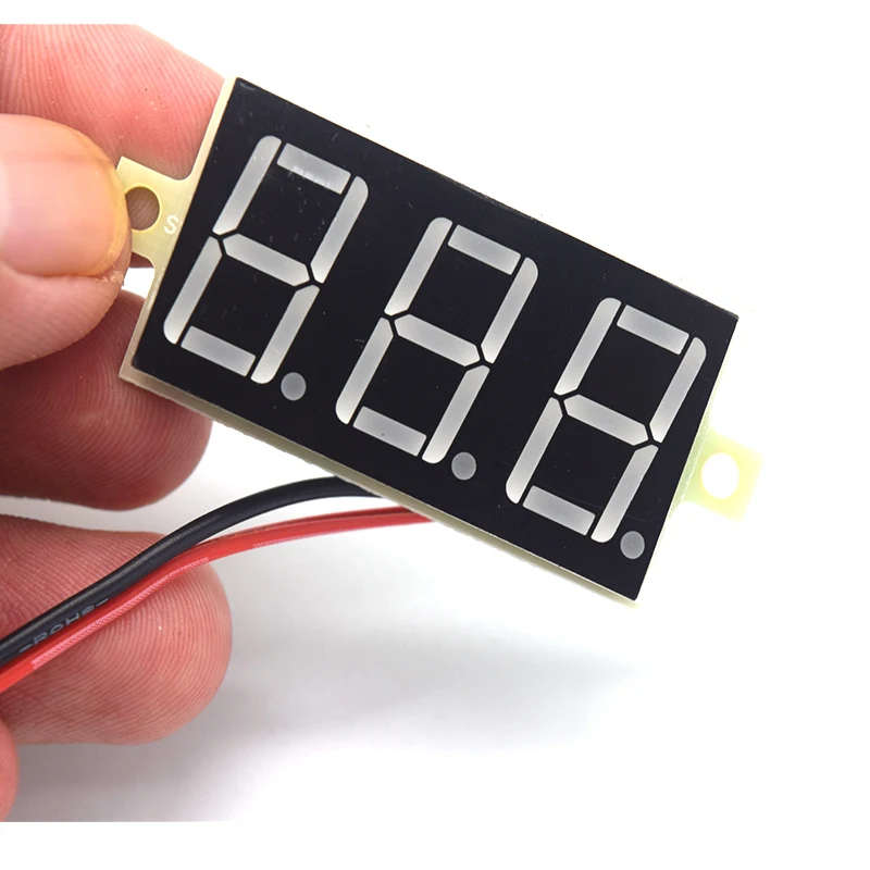 DIY цифровой мини-дисплей вольтметр модуль DC4.5V-30V тестер напряжения панельный прибор для мотоцикла автомобиля.