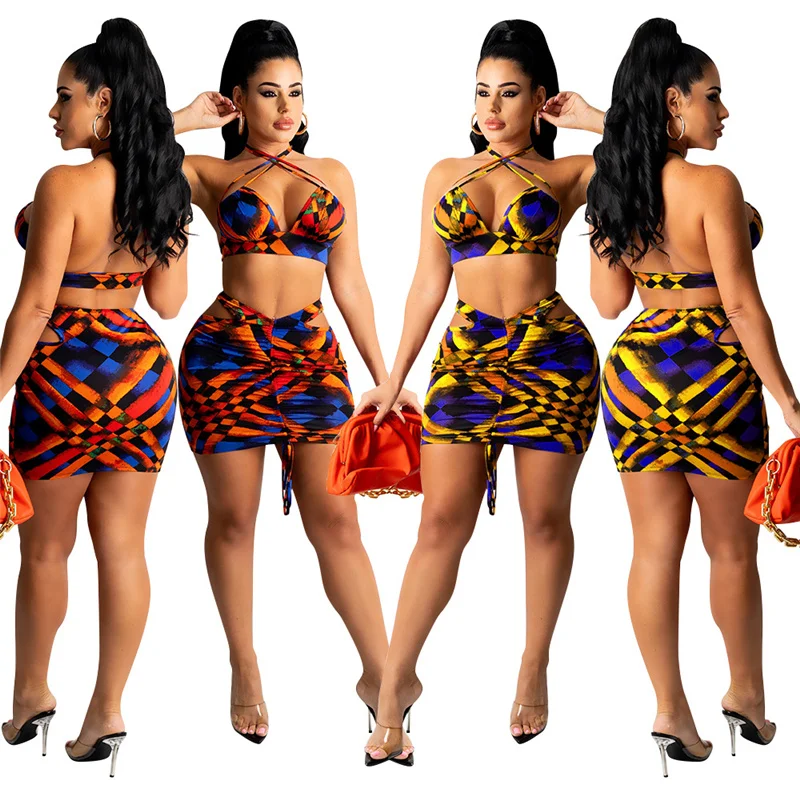 Женский Короткий Спортивный костюм без бретелек сексуальный облегающий рукавов