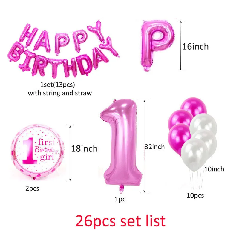 Детский фон для фотографирования мальчиков и девочек 1 год|Воздушные шары