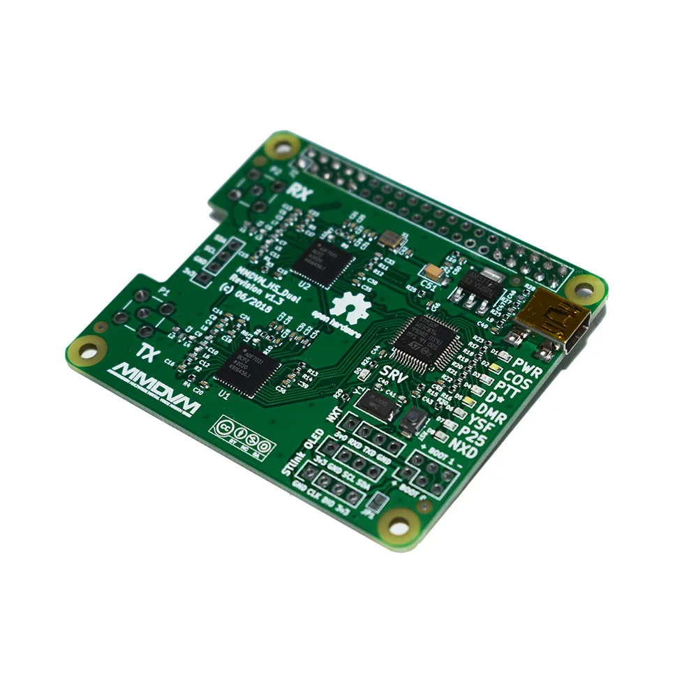 YAOGREENHAM jumbospot V1.3 MMDVM_HS_Dual_Hat MMDVM дуплекс RX TX UHF VHF Hotspot комплект OLED платы P25 DMR YSF для Raspberry