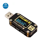 Цифровой USB-вольтметр POWER-Z PD тестер, измеритель напряжения и пульсации тока с двумя портами USB Type-C KM001