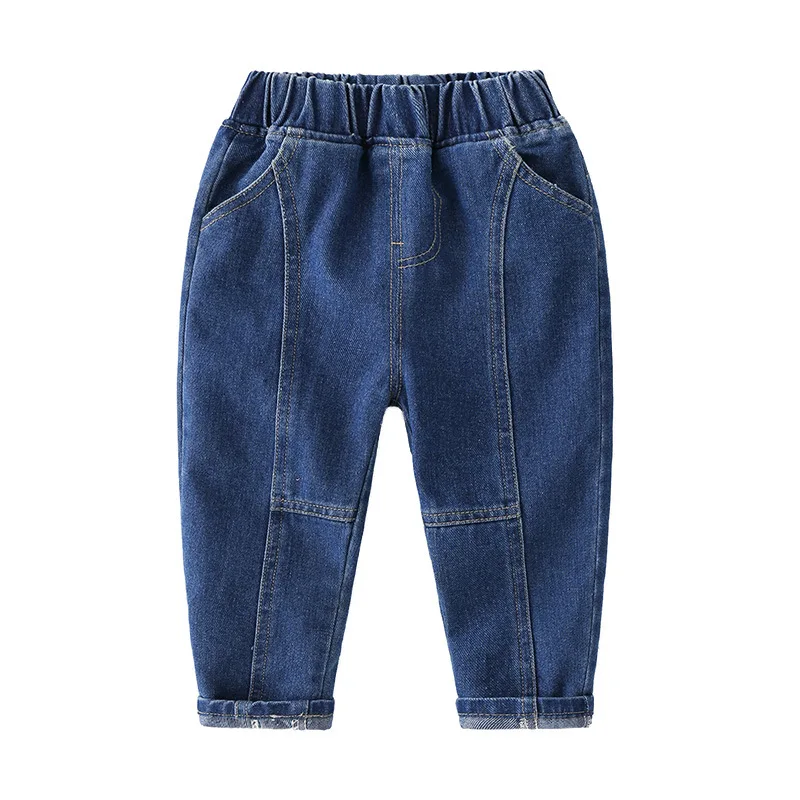 

New 2021 Kids Fashion Jeans Trousers Pants Boys Solid Denim Pants Baby Boys Jeans Spring Autumn Jeans Long Pants Clothing
