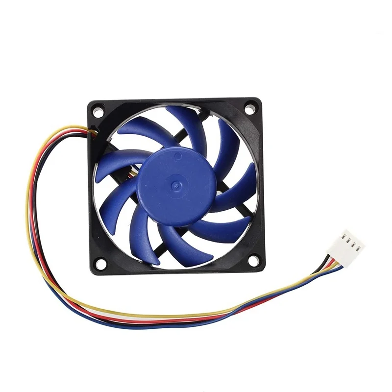 12V DC 32 70mm 4-контактный чехол для компьютера CFM PWM CPU PC Fan синий и черный | Компьютеры