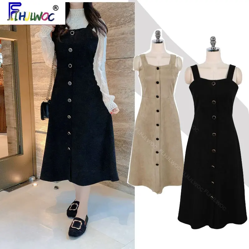 2020 весеннее милое длинное женское платье без рукавов в японском Корейском стиле