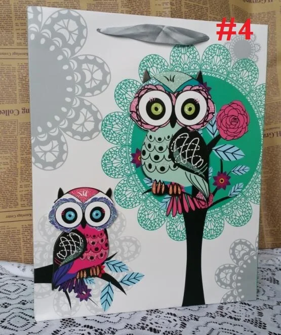 10 шт./лот цветной 3D стиль сова дизайн 210 г белая крафт-бумага канцелярские товары