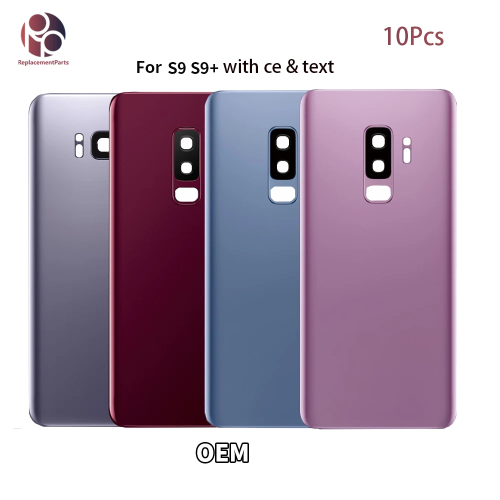 10 шт. Задняя крышка батареи для Samsung Galaxy S9 plus + G960 G965 запасные части корпуса двери с