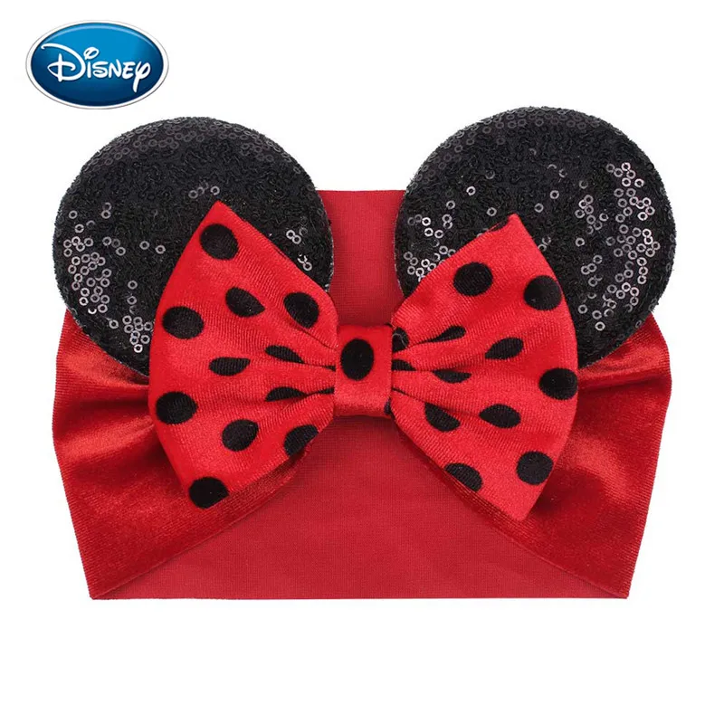 Disney девушка галстуки-бабочки с блестками в виде мышиных ушек зимние лента для